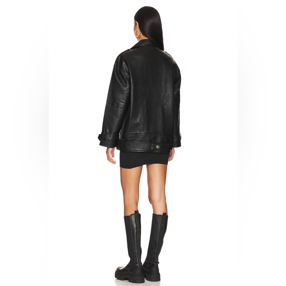 Oversized Moto Jacket - Picture 3 of 5